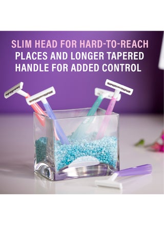Twin Lady Sensitive Disposable Shaving Razors For Women (Pack Of 6) Pink - view 3
