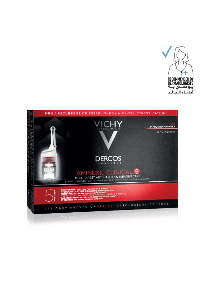 فيشي ديركوس أمينيكسيل كلينيكال 5 - للرجال للعناية ضد تساقط الشعر - Image 1