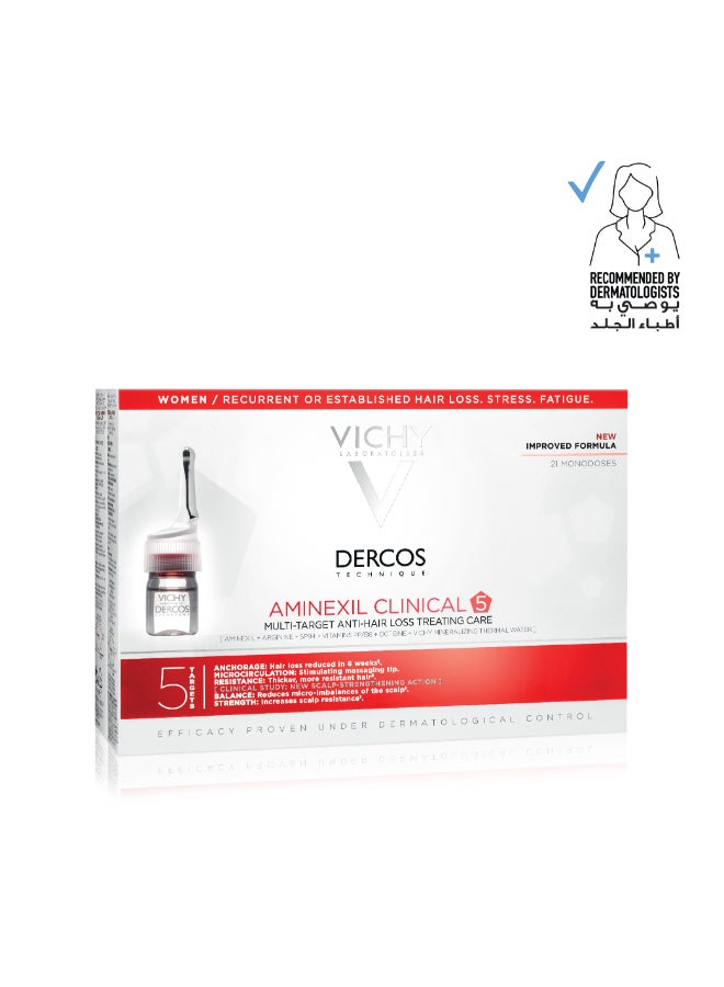 فيشي ديركوس أمينيكسيل كلينيكال 5 - للنساء للعناية ضد تساقط الشعر 6ملليلتر - Image 1