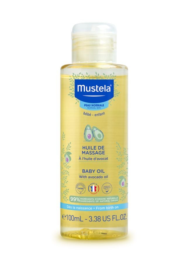 Mustela - Hypoallergenic Baby Massage Oil With Avocado Oil, 100ml - Image 1