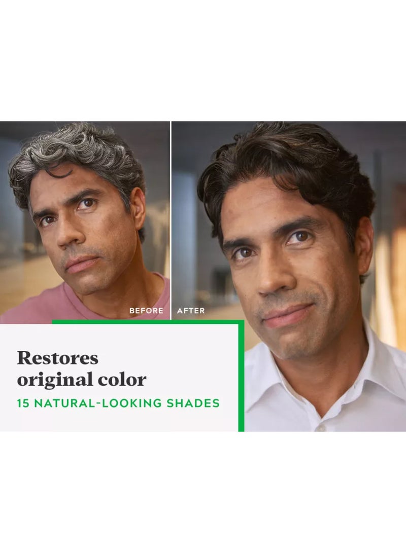 Just For Men Hair Color For Men Full Grey Coverage Easy Application Cream Hair Color With Biotin Aloe And Coconut Oil For Strong Healthy Hair H-55 Real Black  - Image 3