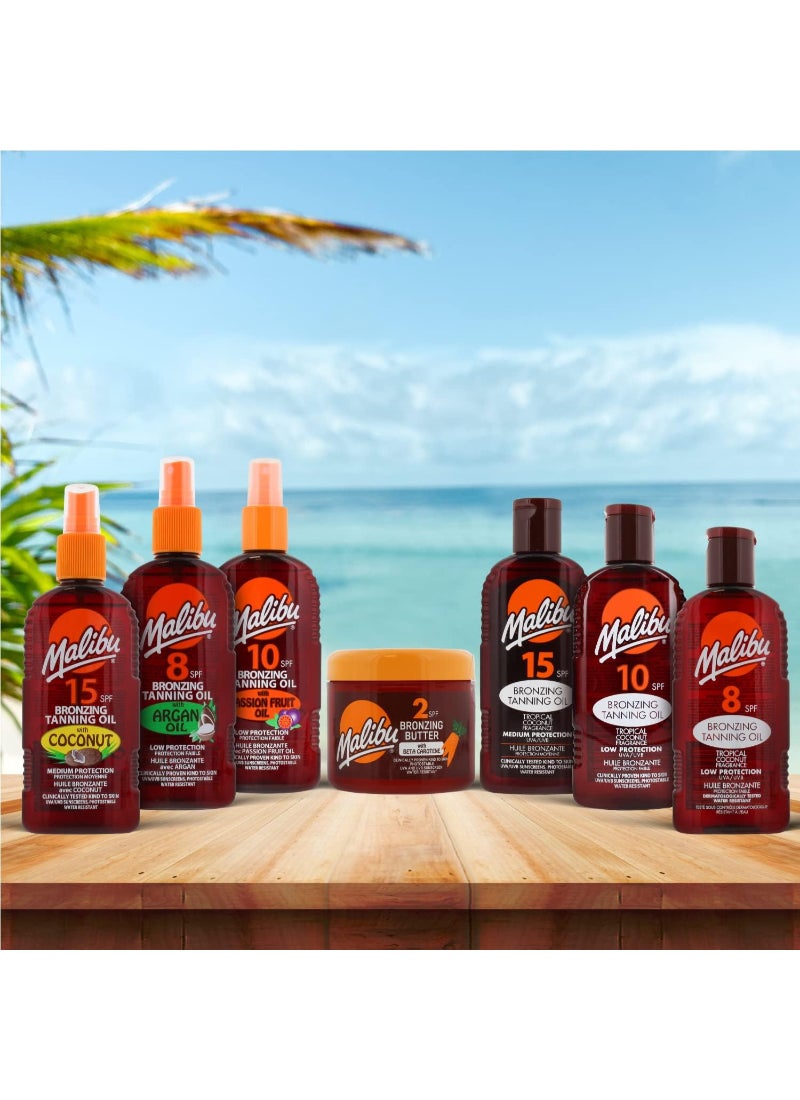 Fast Tanning Oil Infused With Beta Carotene And Tropical Coconut Fragrance Clear 200ml