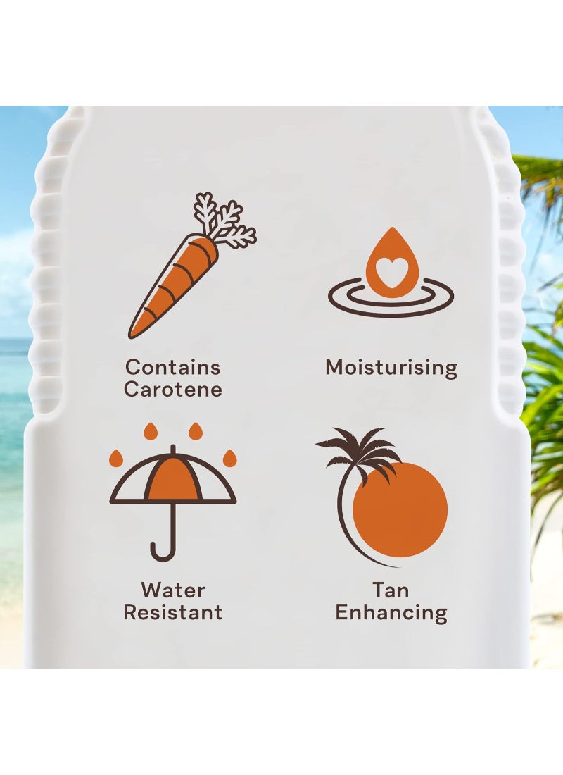 Fast Tanning Oil Infused With Beta Carotene And Tropical Coconut Fragrance Clear 200ml