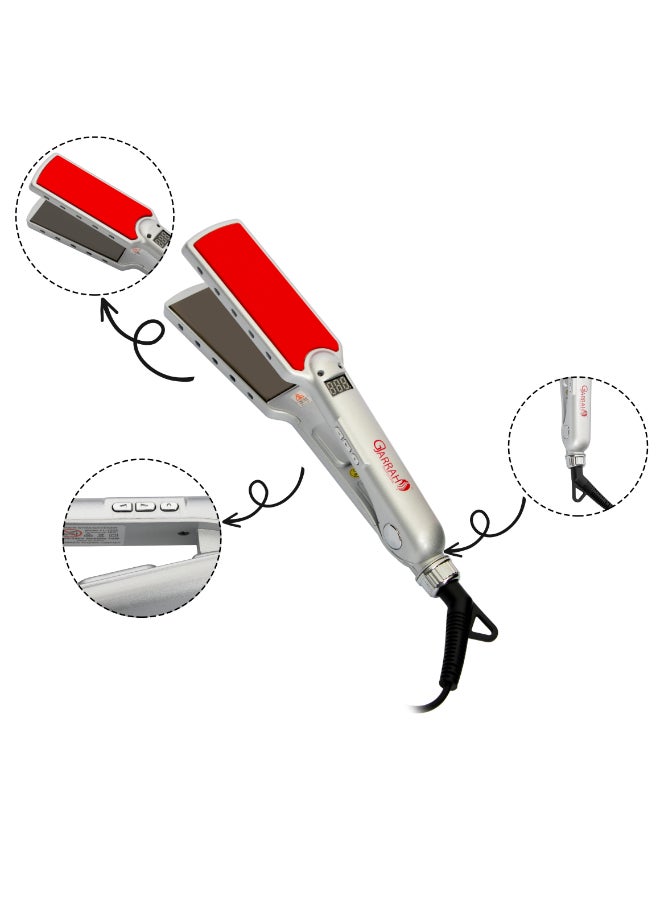 Gjarrah - Digital Titanium Ionic Iron Silver/Red - Image 1