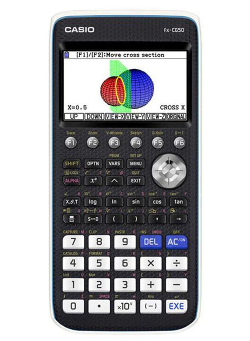 CASIO FX-CG50 Scientific Graphic Calculator Black/White/Blue - Image 1