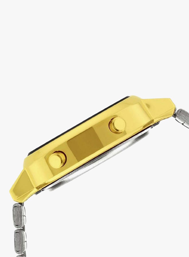 كاسيو ساعة يد رقمية مقاومة للماء بسوار من الستانلس ستيل طراز LA670WGA-1D - مقاس 20 مم - لون ذهبي للنساء - Image 3