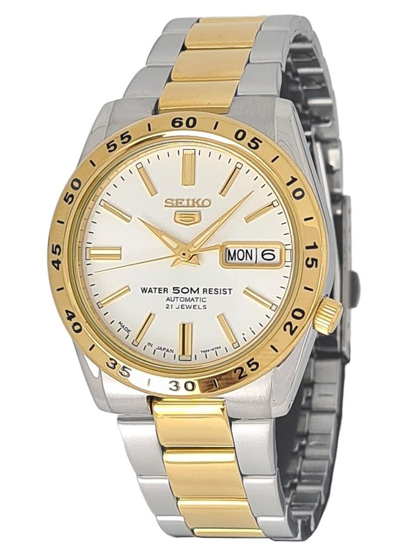 Seiko Men's Classic Round Shape Stainless Steel Analog Wrist Watch - 2-Tone - SNKE04J - Image 1