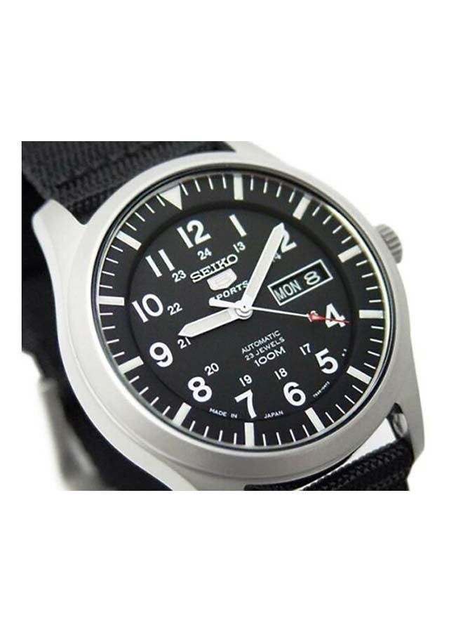 سيكو ساعة يد أوتوماتيكية بمينا أسود اللون صُنعت في اليابان مقاس 42 مم، طراز SNZG15J1 للرجال - Image 5