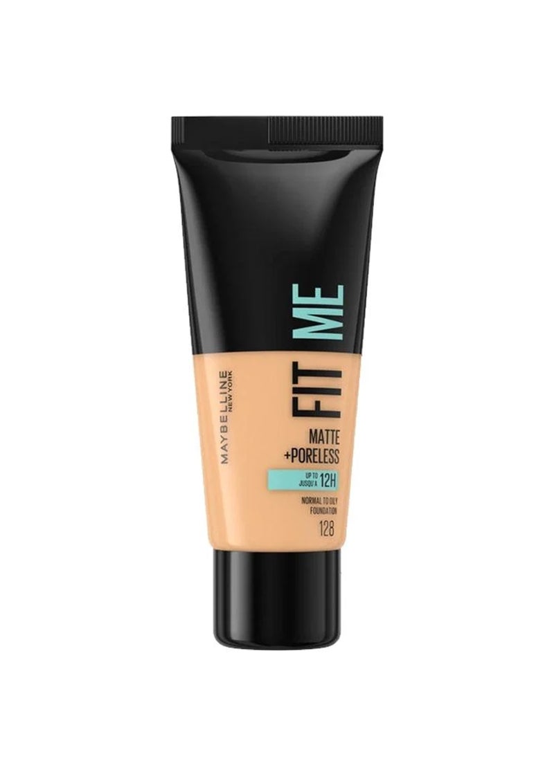 Maybelline New York Fit Me Matte + Poreless – 128 Warm nude - Image 1