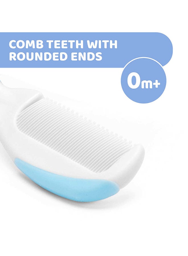 Chicco - Brush And Comb 0M+, Light Blue - Image 1