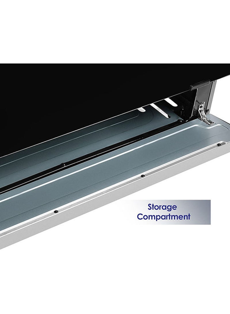 سوبر جنرال موقد طبخ بـ5 شعلات غاز مقاس 90 × 60 سم، وفرن غاز مع ترموستات منظم للحرارة، وشواية، وخاصية الأمان التام، والإشعال الذاتي، مع ضمان لمدة سنة SGC901FS أسود/ فضي - Image 4