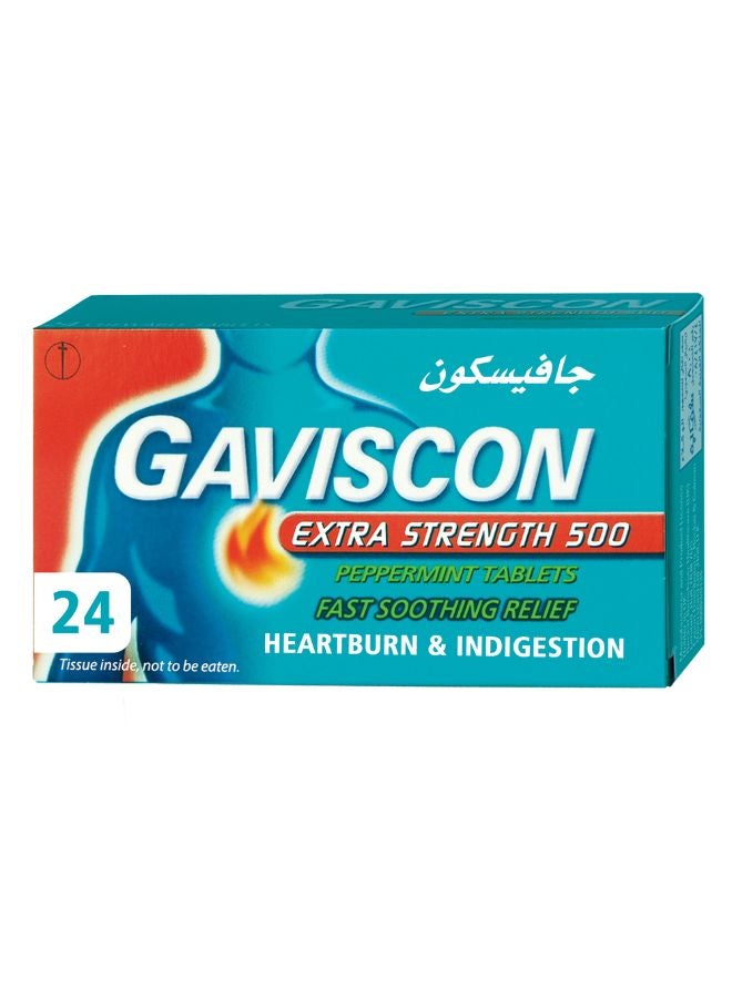 GAVISCON Extra Strength Peppermint 24 Tablets 