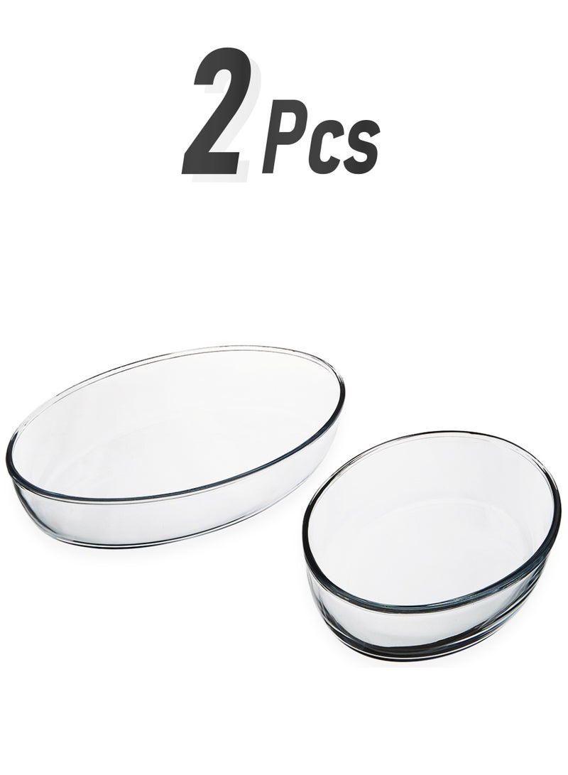 Borcam 2-Piece Roaster Cookware Set Clear  - Image 1
