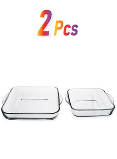 Borcam 2-Piece Square Roaster Set Clear  - Image 1