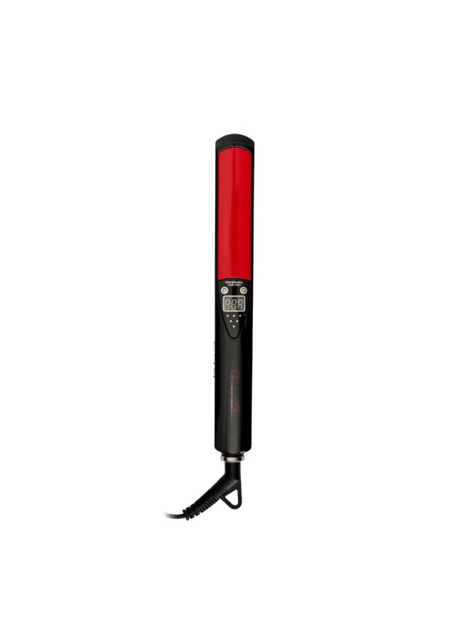 Gjarrah - Ceramic Digital Titanium Flat Iron Black/Red - Image 1