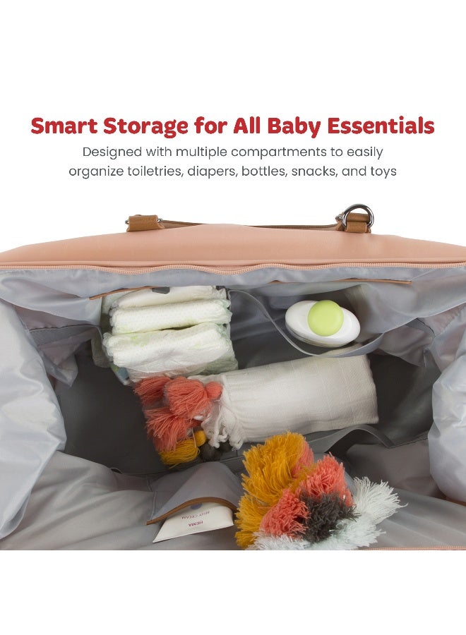 CHILDHOME Mommy Bag, Functional Large Baby Diaper Bag, Travel Hospital Bag For Baby Care - Image 5