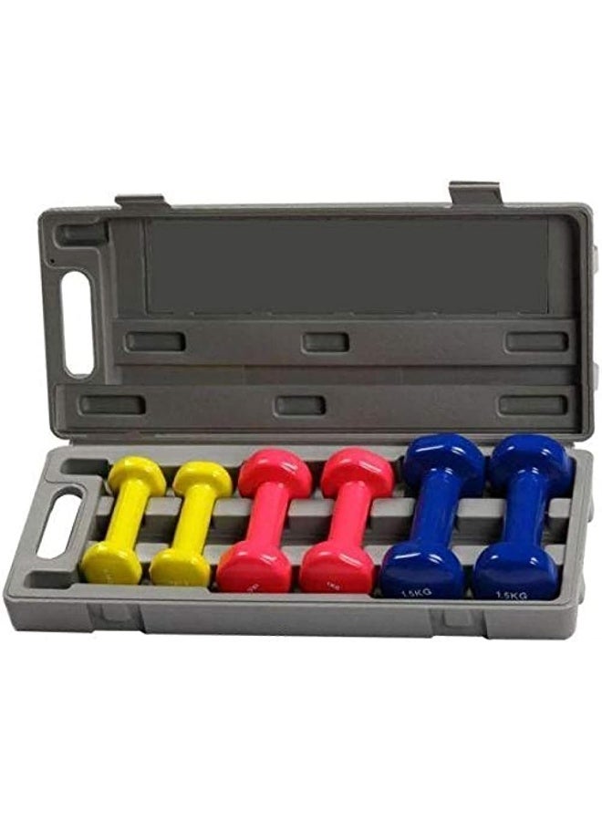 Emfil Vinyl Covered Dumbbell Set 10kg - Image 1