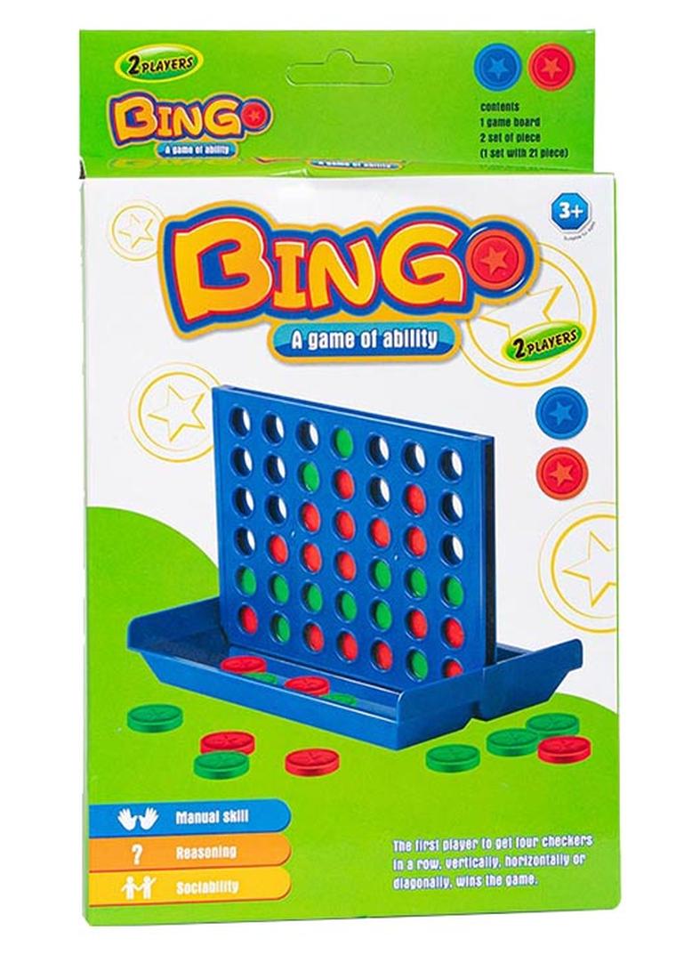 Bingo Four-In-A-Row Plastic Indoor Table Game 2 Players - Image 1