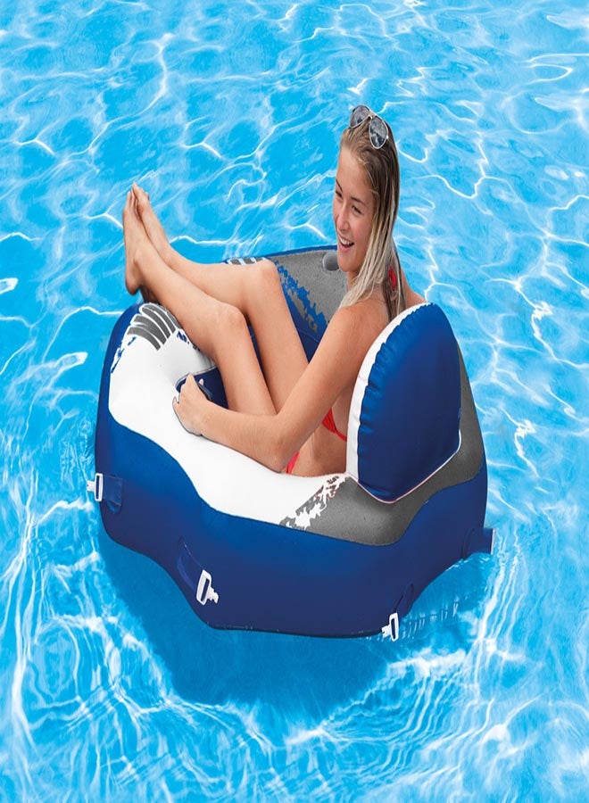 INTEX - River Run Connect Inflatable Floating Lake Lounge 130x126cm - Image 1