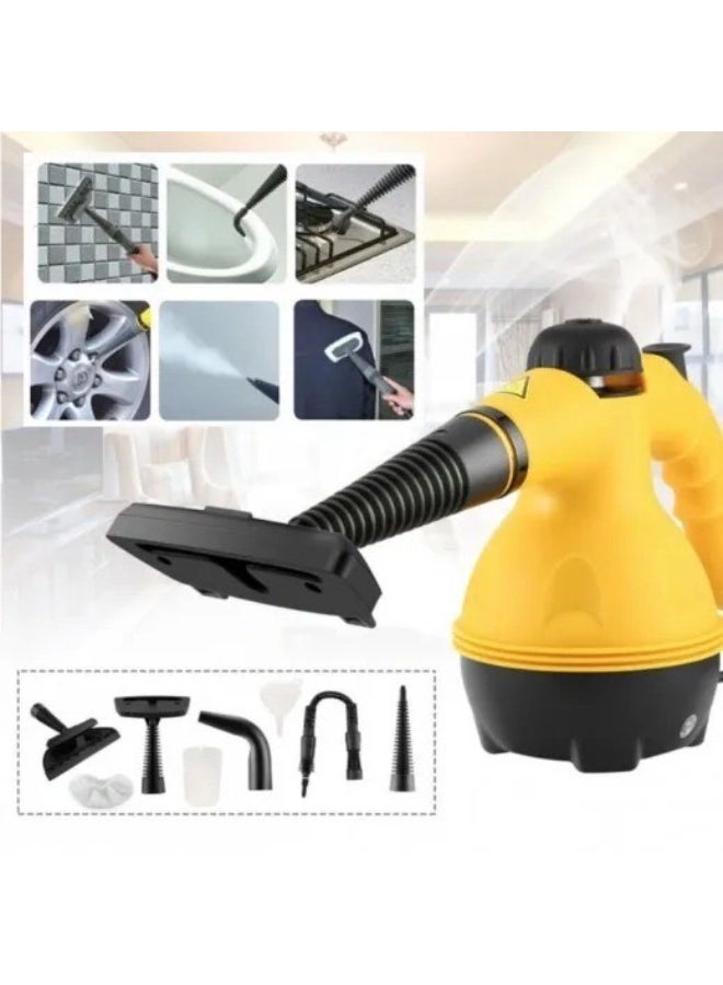 Generic - Handheld Steam Cleaner 3.8 Bar Steam Cleaner Steam Duck Steam Cleaner Steam Mop Steam Mop Hand Steam Cleaner Steam Cleaning Device Black/Yellow - Image 1