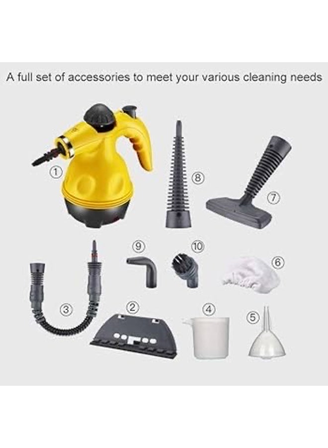 Generic - Handheld Steam Cleaner 3.8 Bar Steam Cleaner Steam Duck Steam Cleaner Steam Mop Steam Mop Hand Steam Cleaner Steam Cleaning Device Black/Yellow - Image 1