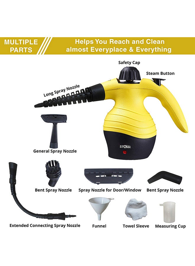 جهاز تنظيف بالبخار أسود/ أصفر - Image 3