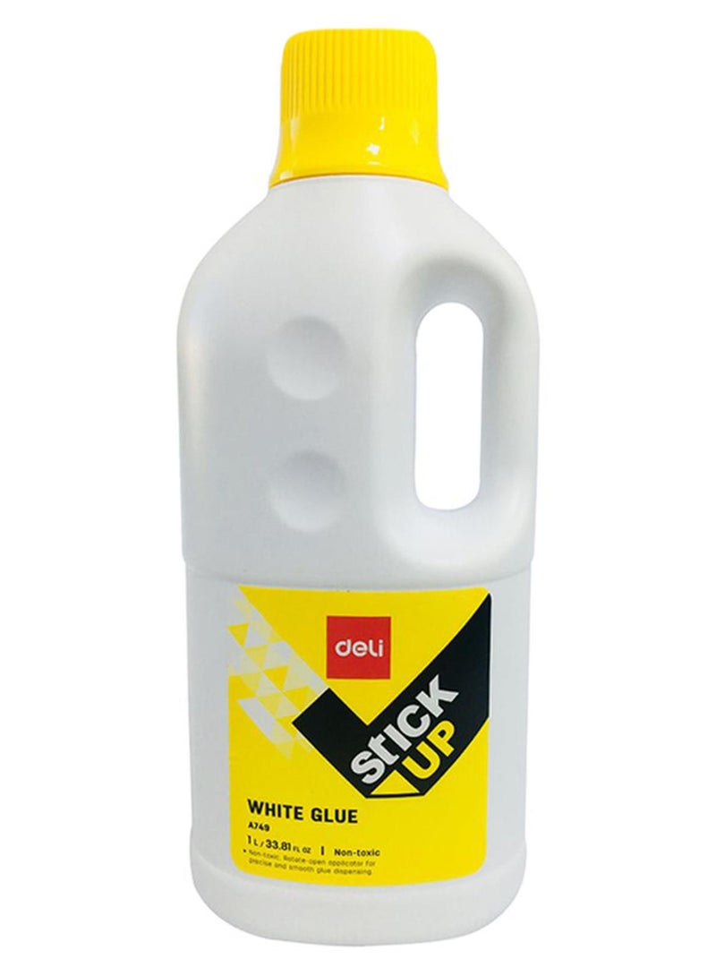 Deli Stick Up Glue 1000ml Yellow/White