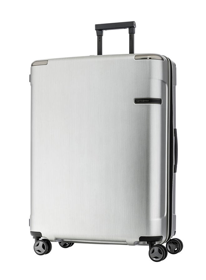 Samsonite Evoa Hardside Large Check in Luggage Trolley Brushed Silver - Image 1