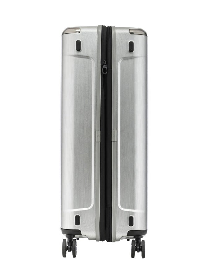 Samsonite Evoa Hardside Large Check in Luggage Trolley Brushed Silver - Image 4