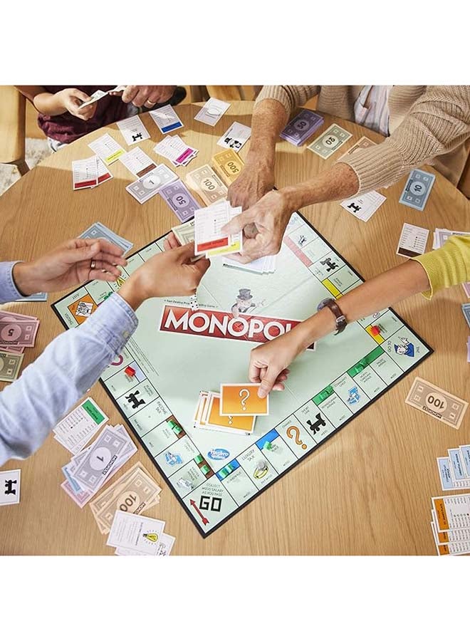 Monopoly - Original Classic Hasbro Family Board Game For 2 To 6 Players, Fun Family Kids & Adults Board Game, Festive Gift For Boys & Girls, Great fun For All Occasions, Age 8+, 2 to 6 Players 6 Players - Image 1