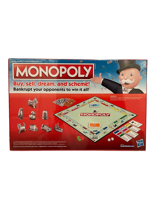 Monopoly - Original Classic Hasbro Family Board Game For 2 To 6 Players, Fun Family Kids & Adults Board Game, Festive Gift For Boys & Girls, Great fun For All Occasions, Age 8+, 2 to 6 Players 6 Players - Image 1