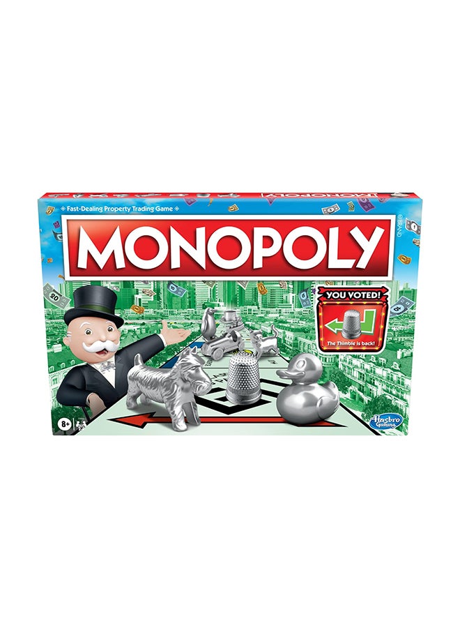 Monopoly - Original Classic Hasbro Family Board Game For 2 To 6 Players, Fun Family Kids & Adults Board Game, Festive Gift For Boys & Girls, Great fun For All Occasions, Age 8+, 2 to 6 Players 6 Players - Image 1