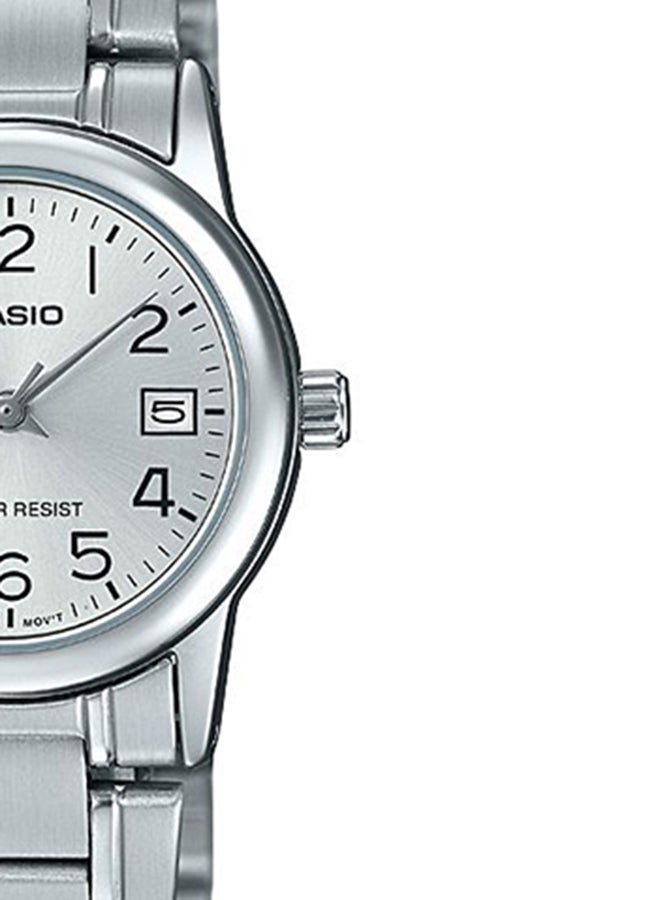 CASIO Women's Dress Water Resistant Analog Watch LTP-V002D-7BUDF - 31 mm - Silver - Image 5