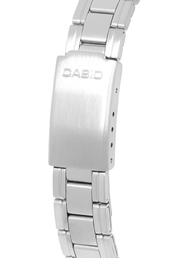 CASIO Women's Stainless Steel Analog Wrist Watch LTP-V005D-7BUDF - 34 mm - Silver - Image 4
