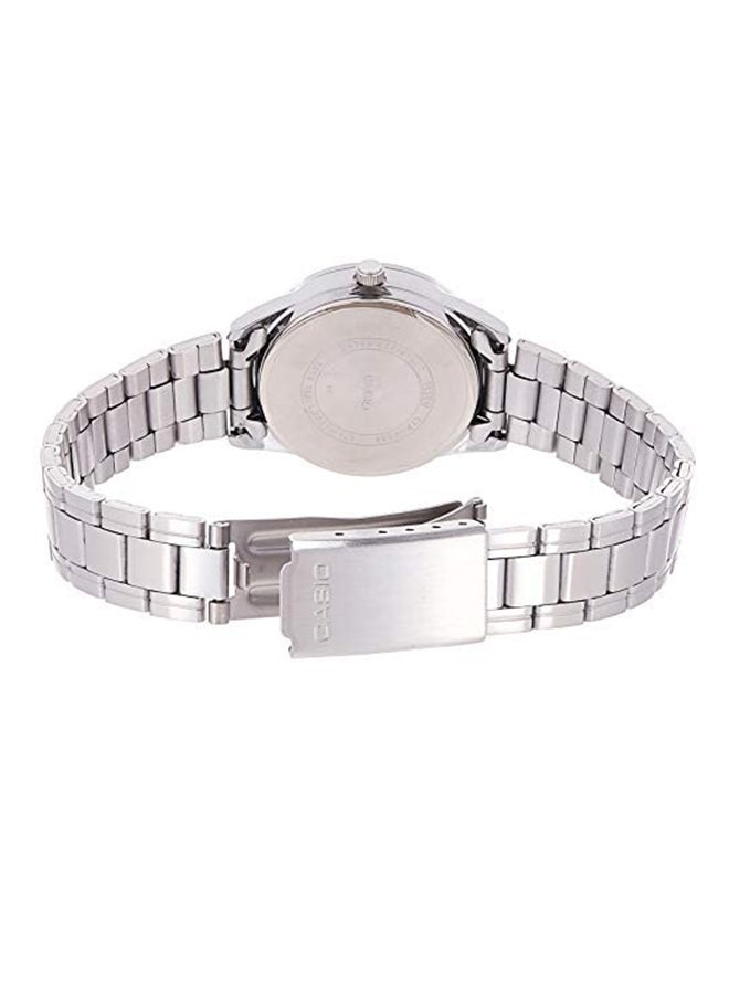 CASIO Women's Stainless Steel Analog Wrist Watch LTP-V005D-7BUDF - 34 mm - Silver - Image 2