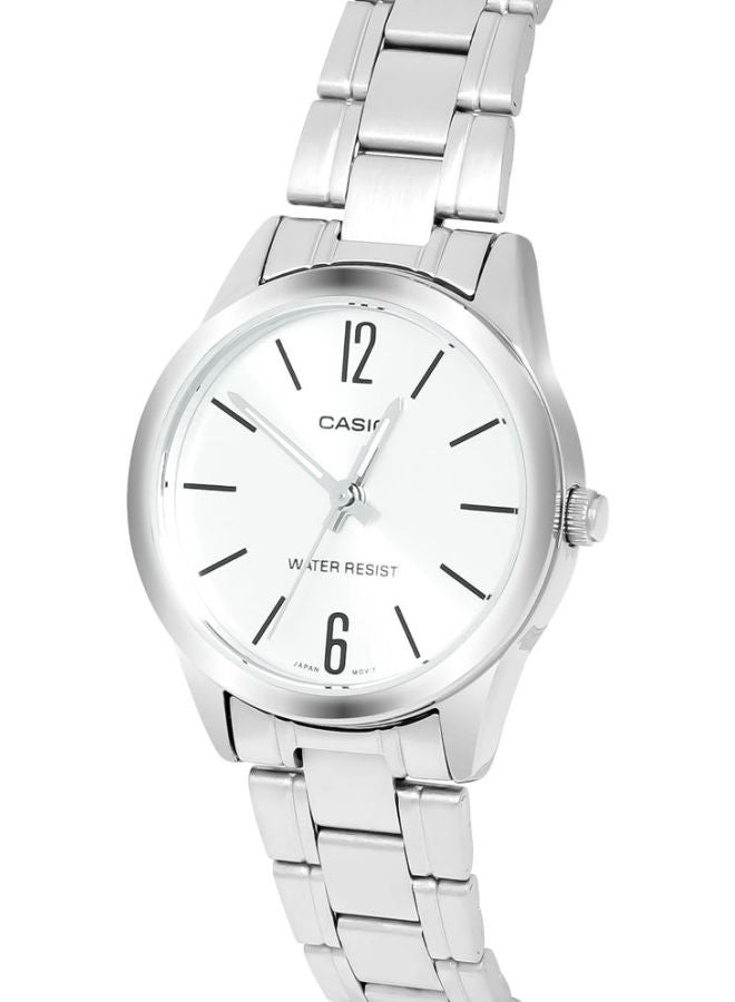 CASIO Women's Stainless Steel Analog Wrist Watch LTP-V005D-7BUDF - 34 mm - Silver - Image 3