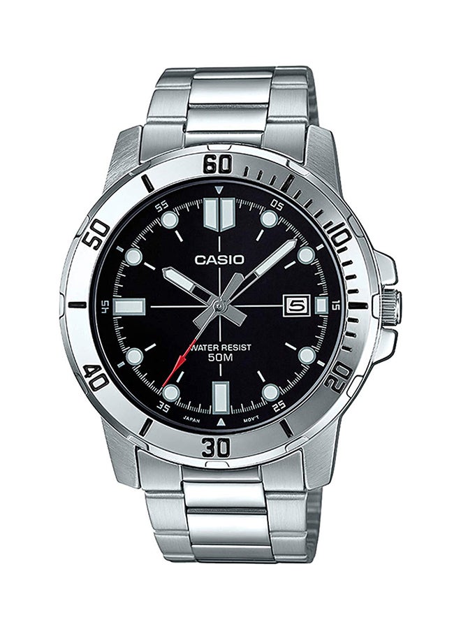 CASIO Men's Stainless Steel Analog Watch MTP-VD01D-1EVUDF - Image 1
