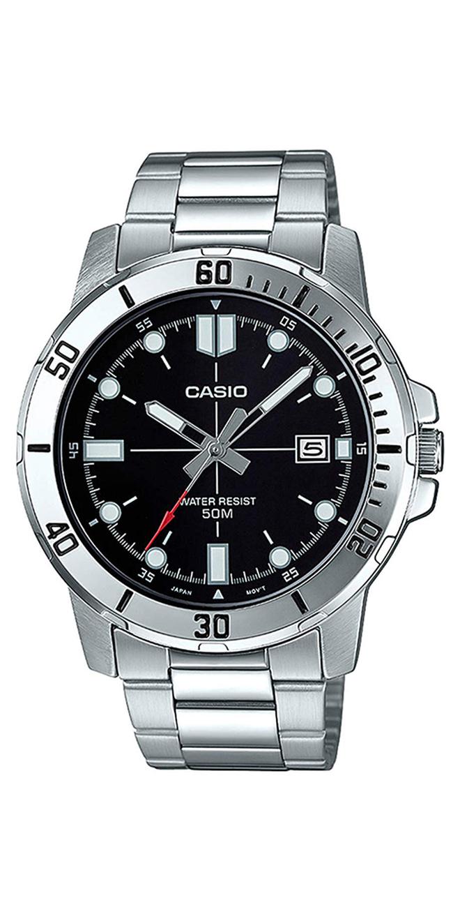 CASIO Men's Stainless Steel Analog Watch MTP-VD01D-1EVUDF - Image 1
