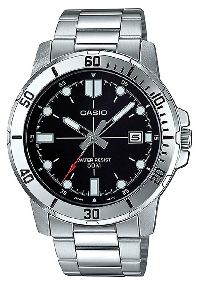 CASIO Men's Stainless Steel Analog Watch MTP-VD01D-1EVUDF - Image 1