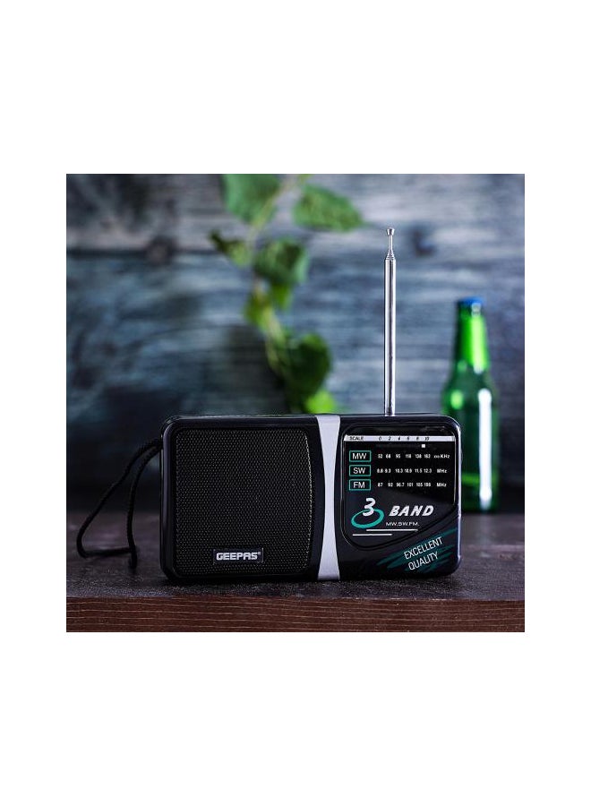 GEEPAS Electronic Digital Radio GR6821 Blue/White  - Image 1