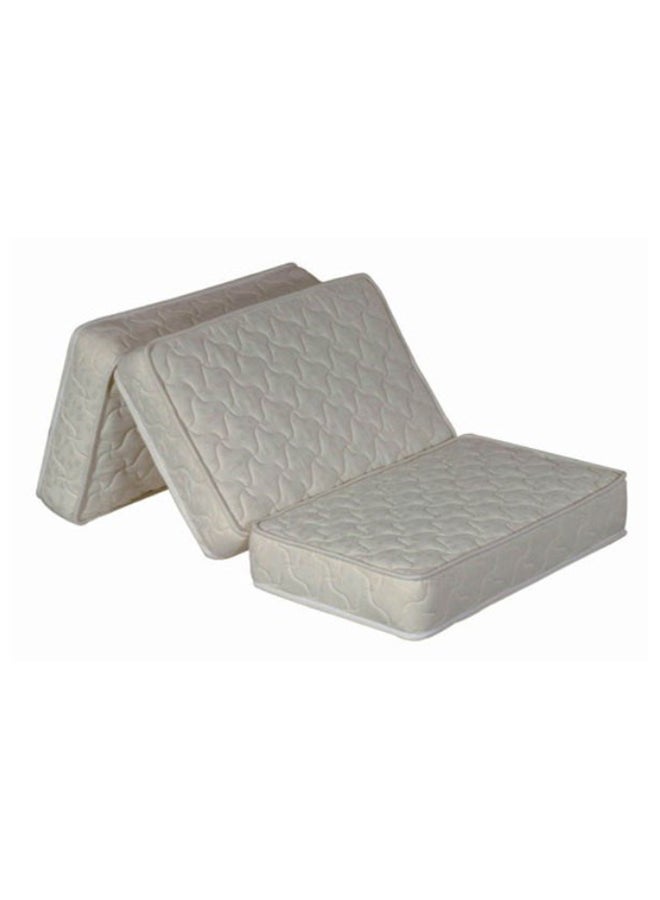 Comfy - Premium Medicated Hypoallergic Thermo Bonded Quilted Folding Mattress Two Sided Usage White180x90x7cm White Single - Image 1