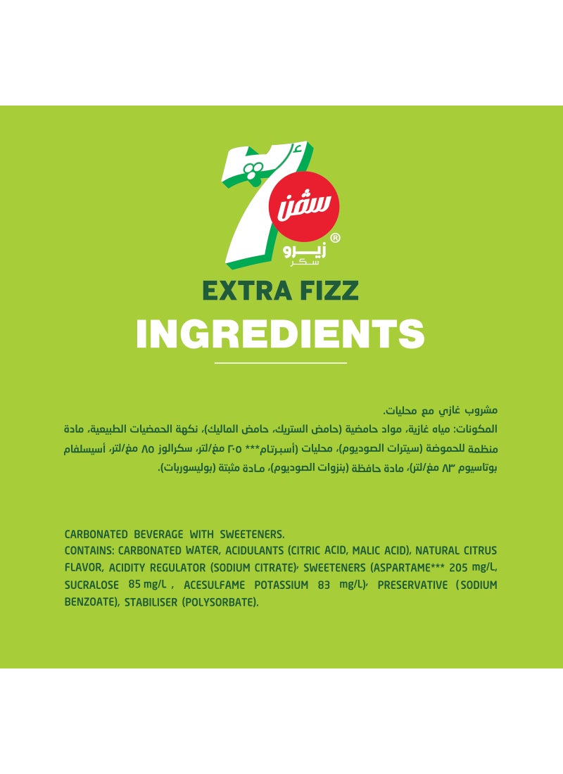 7up Zesty Lemon And Lime Flavor Zero Sugar Bottle 500ml - Image 4