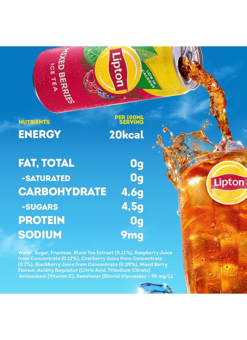 Lipton Ice Tea Red Fruits Can Mixed Berries 320ml - Image 2