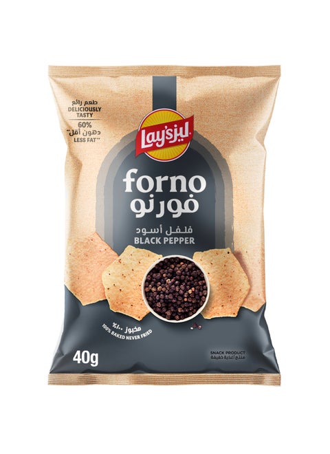Forno Black Pepper Chips 40grams