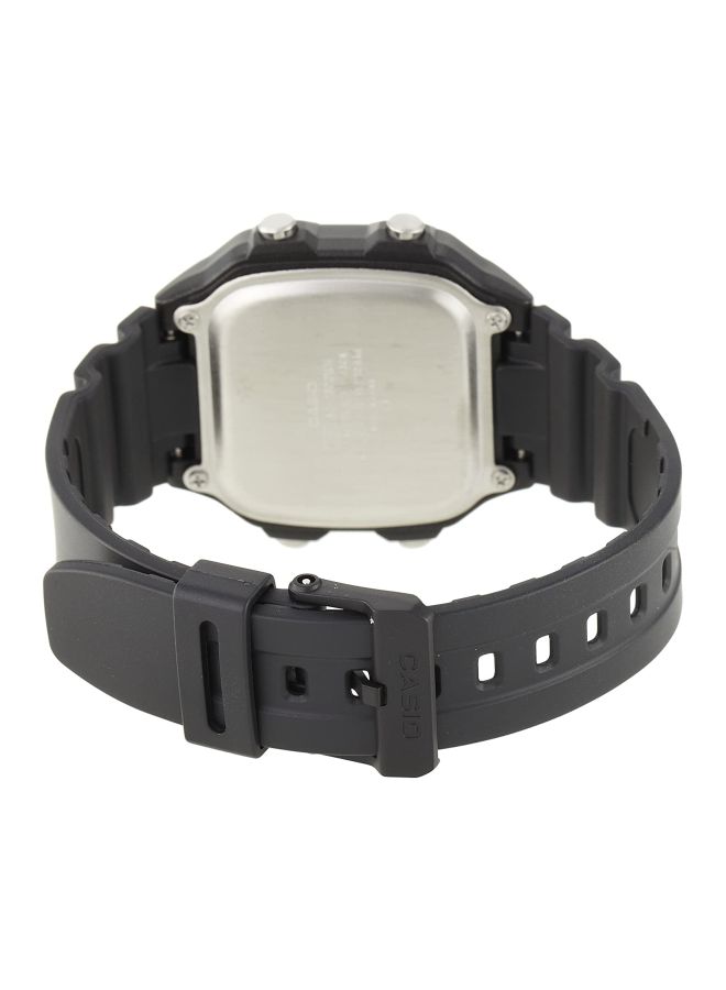 كاسيو ساعة يد رقمية بسوار من السيليكون طراز AE-1200WH-1BDF مقاس 45 مم - لون أسود للرجال - Image 2