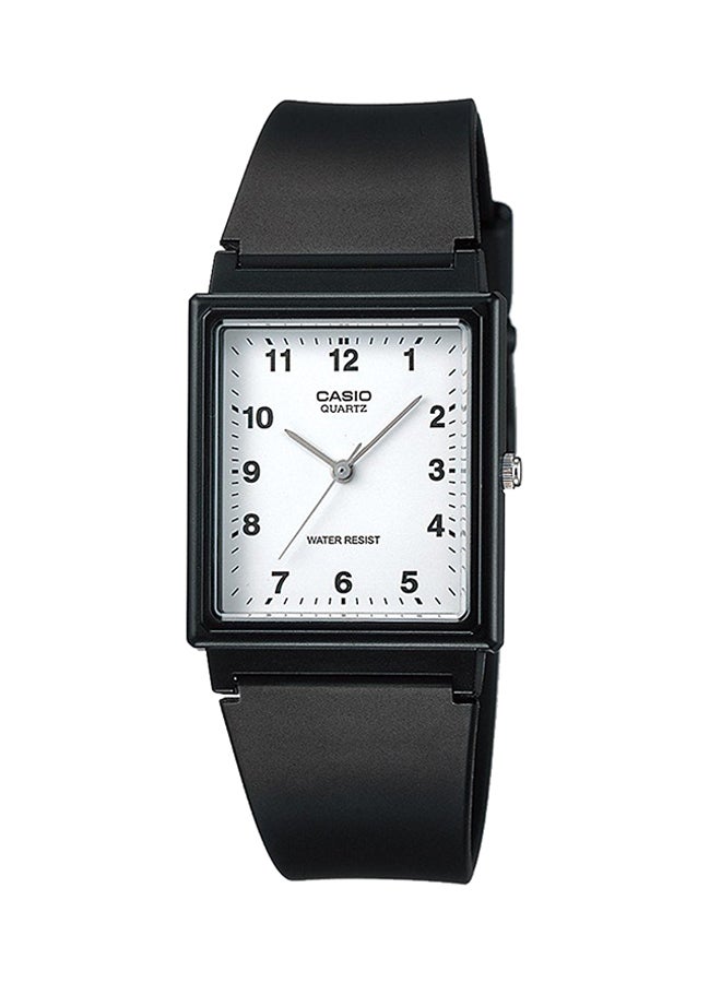 كاسيو ساعة يد بعقارب وسوار من الراتينج طراز MQ-27-7BDF - 27 مم - أسود للرجال - Image 1