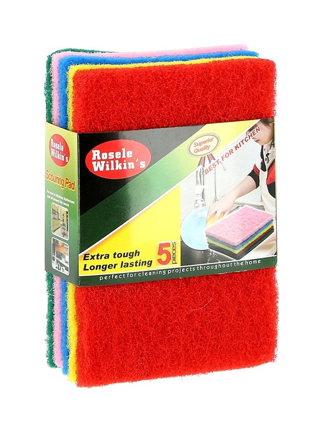 Royalbright 5Pcs Scouring Pad Specially Designed For Hard Stains Assorted Color Multicolour - Image 4