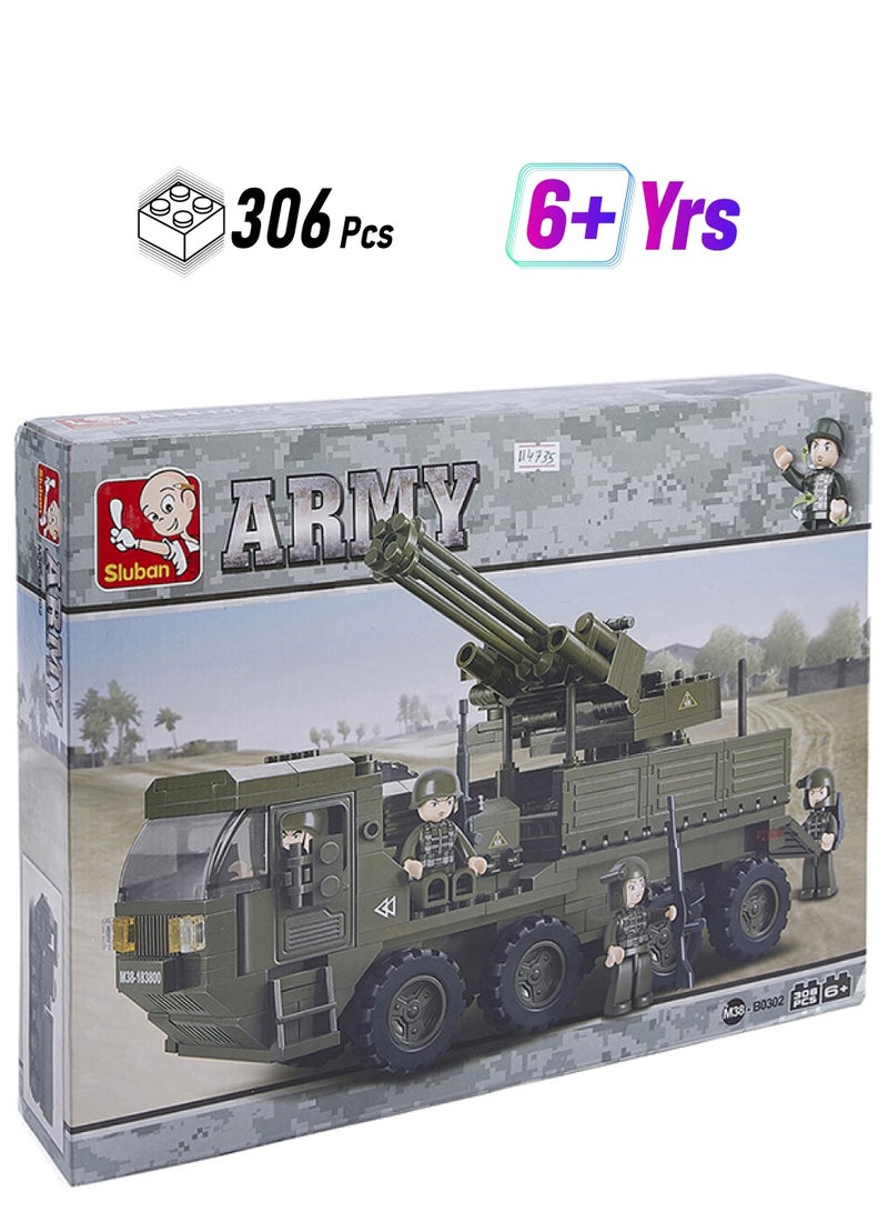سلوبان طقم مكعبات بناء لاند فورسيس مكونة من 306 قطعة M38-B6300 306 أكبر من 6 سنوات  - Image 1