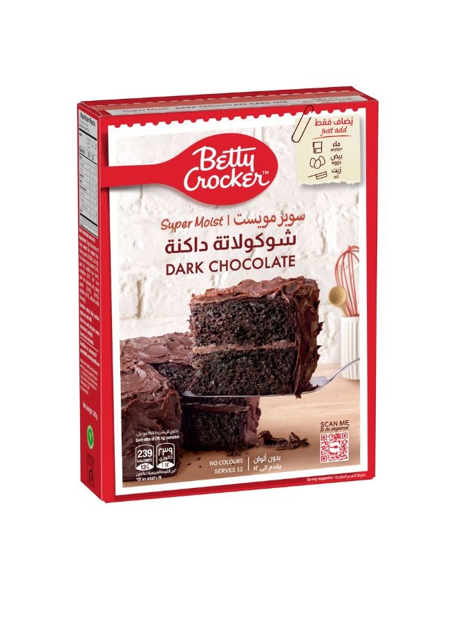 بيتي كروكر خليط كيك الشوكولاتة الداكنة سوبر مويست 500 غ - Image 1