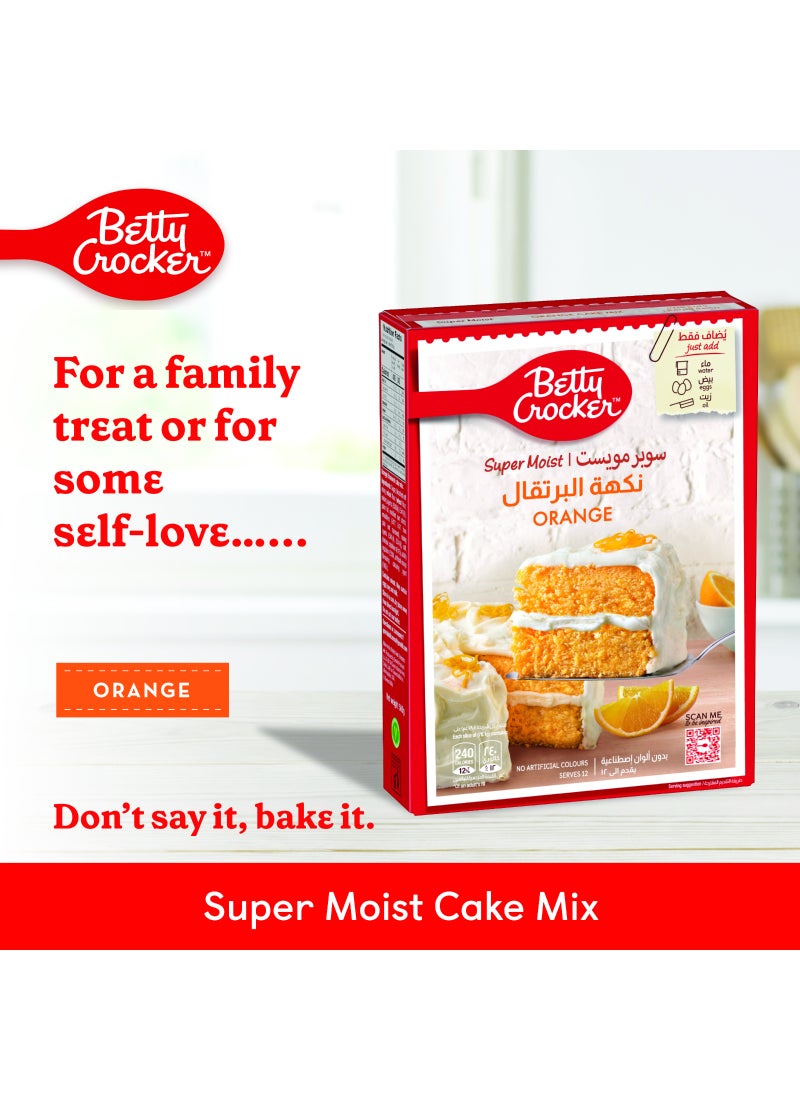 Betty Crocker Orange Supermoist Cake Mix 500grams - Image 2
